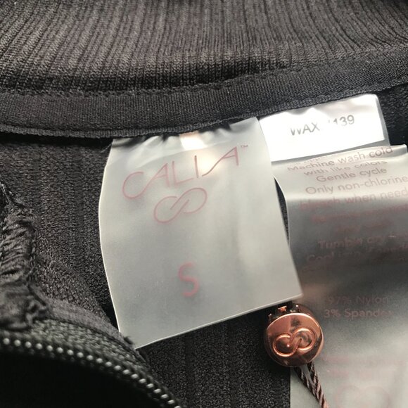 Calia Women's Relaxed Seamless 1/4 Zip in Pure Black NWT - Picture 4 of 13